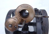 Exceptional, Early, 12 guage, "Strong" Signal Cannon, Field Carriage - 13 of 15