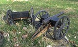 Fine Antique Model of a British RML 1871 Field Cannon with Limber - 12 of 16