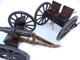 Fine Antique Model of a British RML 1871 Field Cannon with Limber - 6 of 16