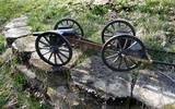 Fine Antique Model of a British RML 1871 Field Cannon with Limber - 13 of 16