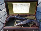 Cased Pair 'J.Willets' Flintlock Pistols, Exceptional American Historical Provenance - 3 of 15