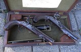 Cased Pair 'J.Willets' Flintlock Pistols, Exceptional American Historical Provenance - 7 of 15