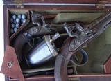 Cased Pair 'J.Willets' Flintlock Pistols, Exceptional American Historical Provenance - 8 of 15