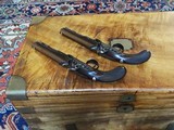 Extraordinary Pair of Antique flintlock "Howdah" pistols - 12 of 14