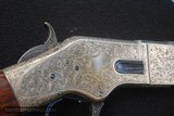 WONDERFUL CUSTOM ENGRAVED WINCHESTER MODEL 1866 LEVER ACTION RIFLE - 4 of 15