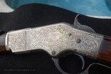 WONDERFUL CUSTOM ENGRAVED WINCHESTER MODEL 1866 LEVER ACTION RIFLE - 2 of 15