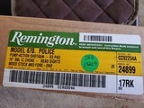 NIB, Remington 870 Police Magnum, Blued High Gloss Model 24899 12 Gauge 18.5" Wood, Rare - 11 of 12
