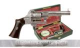 CASED 7MM REVOLVER BY EUGENE LEFAUCHAUX AND RETAILED BY CLAUDIN A PARIS - 1 of 6