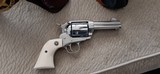Ruger -VaqueroMDL. 10598 .44 magnum 3 3/4 inch barrel , Polished Stainless "GUNFIGHTER" short hammer - 1 of 2