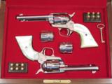  Pair of Colt Nickel Finished Scouts in Colt Presentation Case, Cal. .22 LR & Mag. - 5 of 5