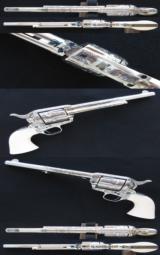 Pair of "Ben Lane" Engraved Colt SAA's, 2nd Gen.,
Cal. 45LC, Single Action Army - 3 of 4