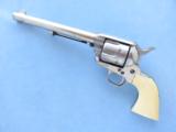 Colt Peacemaker .45
Single Action Army, 1st Generation, Nickel, 7 1/2 Inch Barrel
SOLD - 1 of 8
