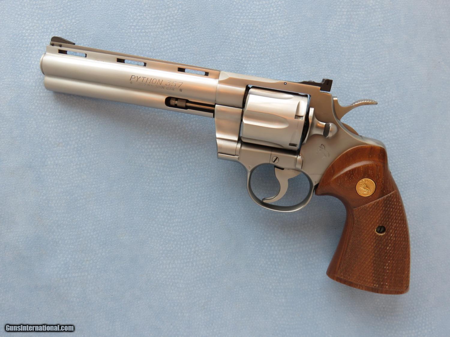 Colt Stainless Steel Python, Cal. .357 Magnum 6 Inch Barrel SALE PENDING