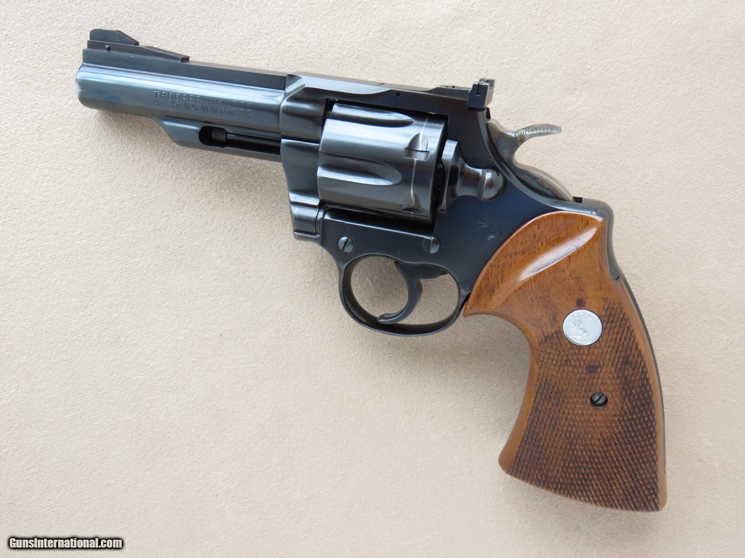 Colt Trooper Mark III, Cal. .357 Magnum 4 Inch Blue