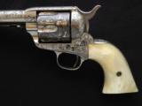 Colt SAA, New York Engraved, in 44-40 Cal.
Frontier Six Shooter, 1st Generation, 1883 Vintage
SOLD
- 6 of 8