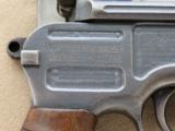 Mauser C96 Broomhandle Circa 1914 Excellent Condition!
SOLD - 9 of 21