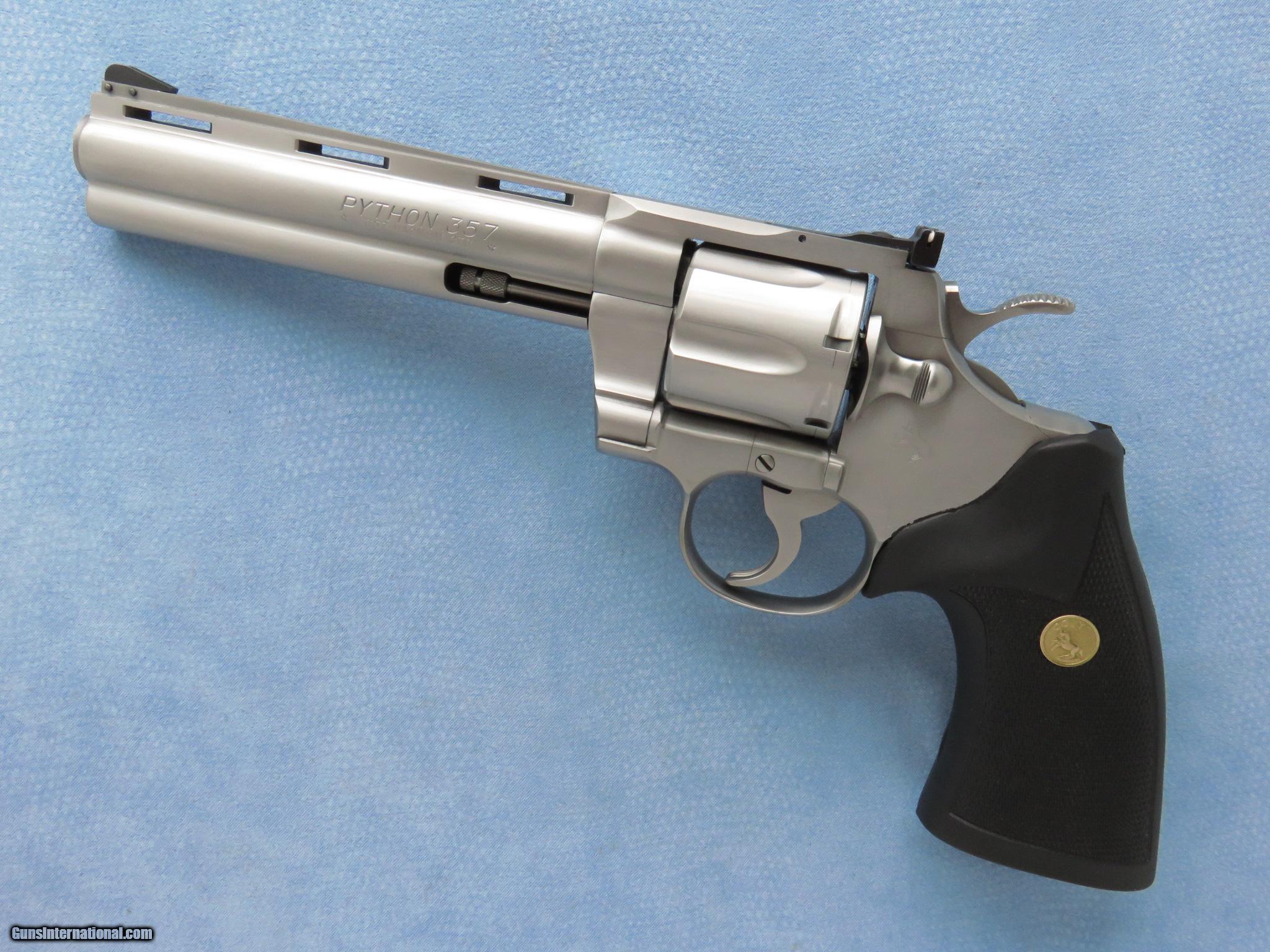 Colt Python Stainless, Cal. .357 Magnum, 6 Inch Barrel, Matte Finish