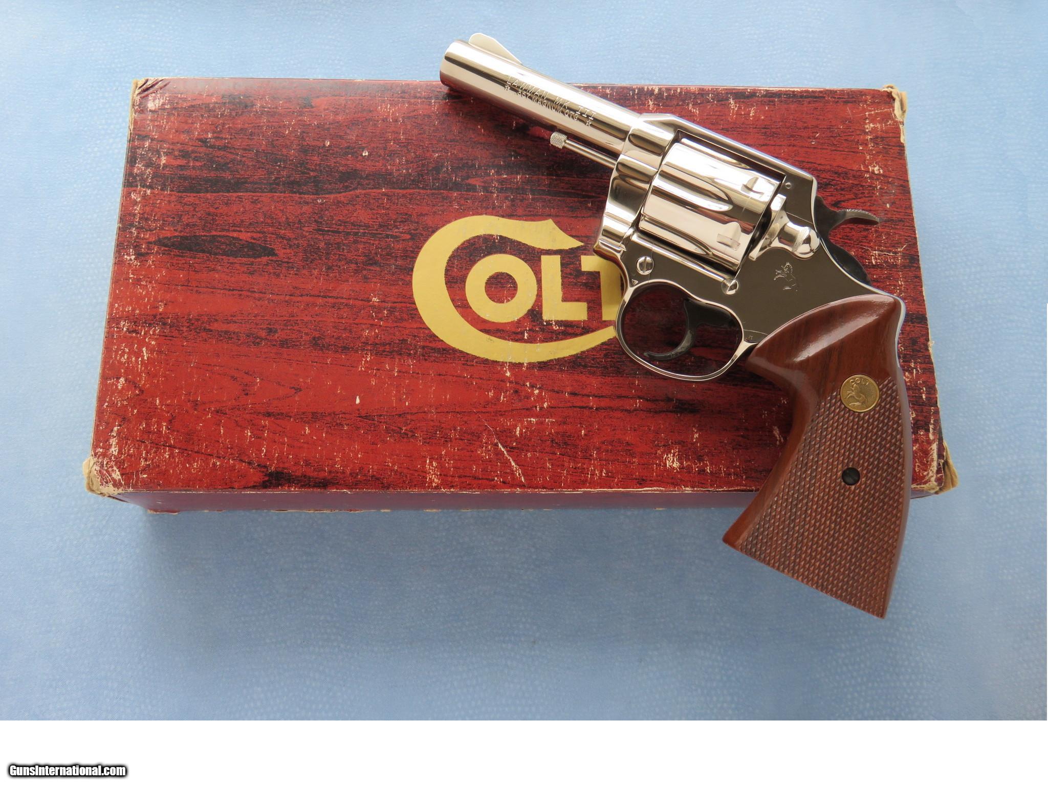 Colt Lawman MK III, Cal. .357 Magnum, 4 Inch Barrel, Nickel