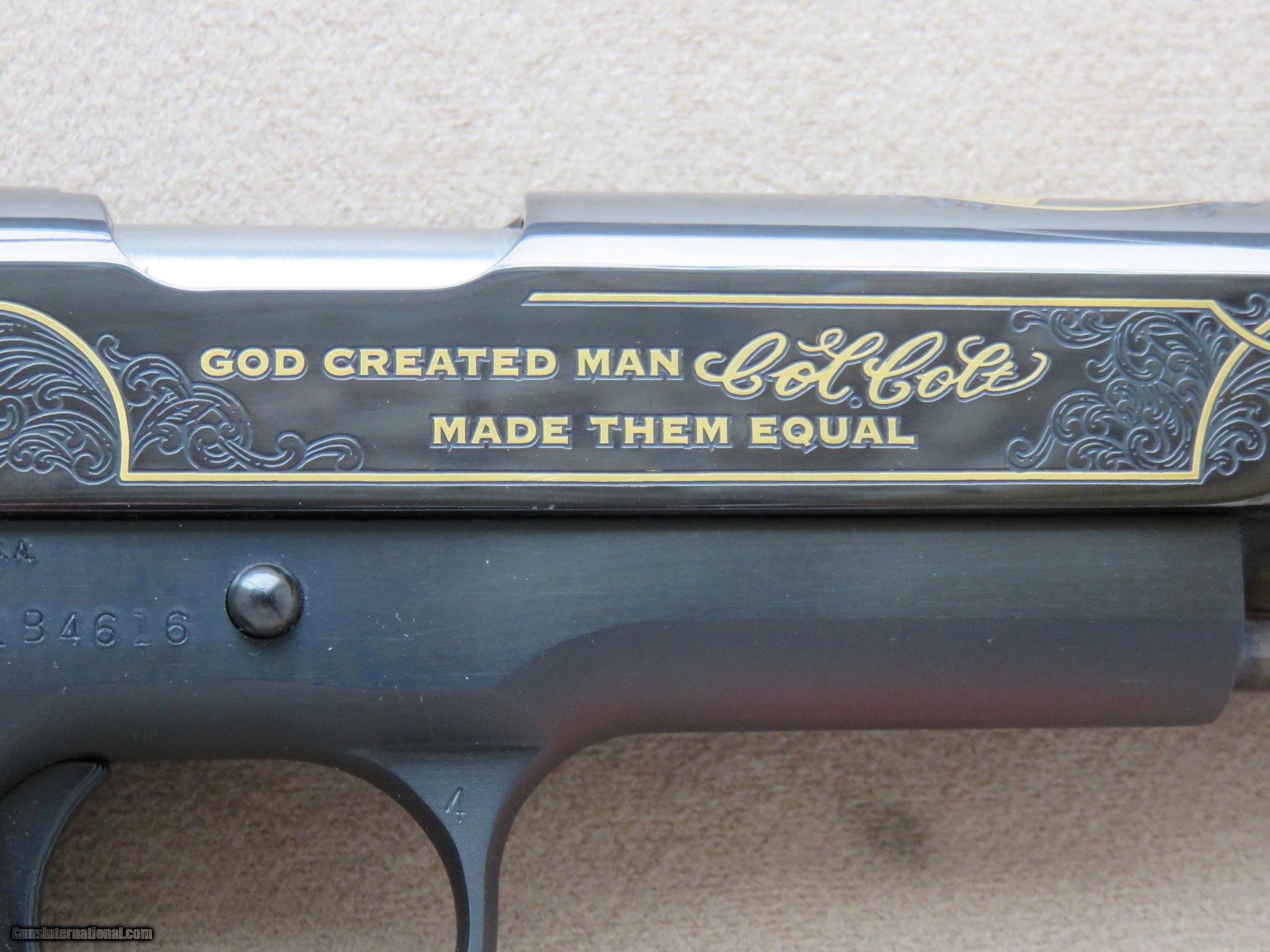 Limited Edition 1911 with Col. Phrase Unfired SOLD