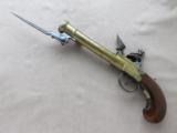 Circa 1790 Cannon Barrel Pistol with Spring Loaded Bayonet
SOLD - 14 of 15