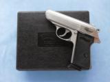 Walther PPK/S Stainless, Cal. .380 ACP , Pre S&W
SOLD - 1 of 8