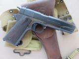 1918 Colt Black Army 1911 with WW1 Web Belt, Clinton Holster, and Mag Pouch SOLD - 4 of 25