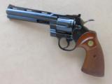 Colt Python, Cased, Cal. .357 Magnum
6 Inch barrel, Blue Finished
SOLD
- 4 of 9