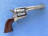 Antique Colt Single Action Army, Cal. .45 Long Colt
4 3/4 Inch Barrel, Nickel, 1st Generation - 1 of 9