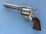 Antique Colt Single Action Army, Cal. .45 Long Colt
4 3/4 Inch Barrel, Nickel, 1st Generation - 6 of 9