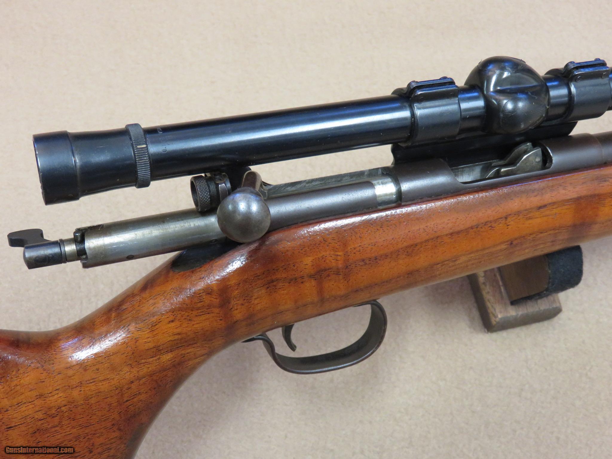 1937 Remington Model 341-P .22 Rifle with Vintage Weaver Scope