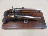 Cased Set Of Richards, London Large Bore Dueling Pistols - 3 of 25