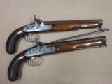 Cased Set Of Richards, London Large Bore Dueling Pistols - 20 of 25