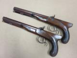 Cased Set of P. Vallee Dueling Pistols Mfg. in Philadelphia, PA. - 11 of 22