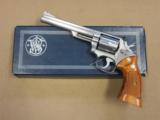 Smith & Wesson Model 66-1 Combat Magnum, Cal. .35 Magnum, Pinned 6 Inch Barrel, Stainless - 1 of 11