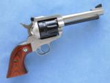 Ruger Blackhawk "Rare Two Tone", Cal. .327 Magnum, 5 1/2 Inch Barrel, Stainless/Blue Steel
SOLD - 1 of 8