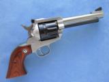 Ruger Blackhawk "Rare Two Tone", Cal. .327 Magnum, 5 1/2 Inch Barrel, Stainless/Blue Steel
SOLD - 7 of 8