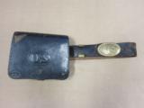 Civil War U.S. 1864 Cartridge Box & Belt w/ U.S. Buckle - 1 of 18