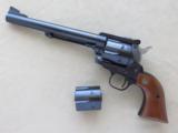 Ruger Blackhawk, 3-Screw Old Model .45 Long Colt, with .45 ACP Cylinder, 7 1/2 Inch Barrel, Like New with Box - 4 of 10