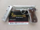 Browning BDA .380 ACP Pistol in Nickel Finish MINTY!
SOLD - 1 of 20