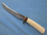  Randall Knife, #4 with Ivory Handle, Heiser Brown Button Sheath
- 8 of 9