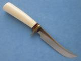  Randall Knife, #4 with Ivory Handle, Heiser Brown Button Sheath
- 9 of 9