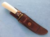  Randall Knife, #4 with Ivory Handle, Heiser Brown Button Sheath
- 1 of 9