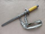 Original WWII German Heer (Army) Dress Dagger with Scabbard and Deluxe Hangers
REDUCED! - 3 of 19