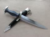  Model 1933 Boker Nazi SS Dagger with Scabbard, WWII - 8 of 14