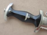  Model 1933 Boker Nazi SS Dagger with Scabbard, WWII - 2 of 14
