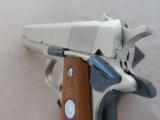 Colt Mark IV 70 Series 1911 Scarce Two-Tone Satin Nickel/Blue Mfg. in 1983
SOLD - 25 of 25