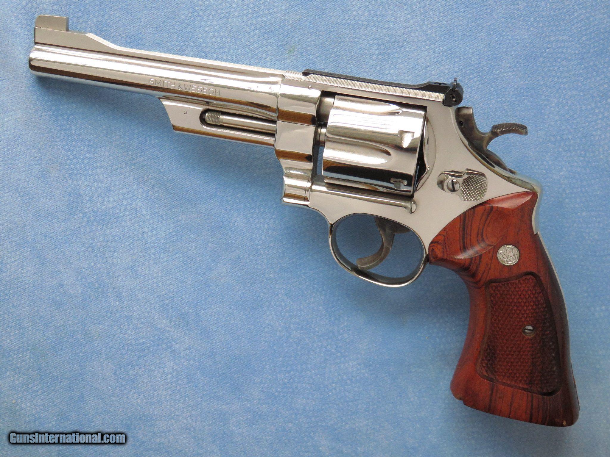 Smith & Wesson Model 27, Cal. .357 Magnum, 6 Inch Nickel