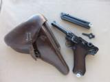 S/42 Mauser 1937 Luger Rig w/ 2 Matching Mags & Tool in 1937 Brown Holster! - 1 of 25
