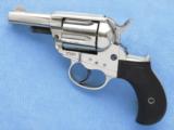 Colt Double Action Revolver Model of 1877 "Lightning", Cal. .38 Colt, 2 1/2 Inch Barrel, Nickel, 1885 Vintage - 1 of 11
