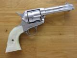  Colt Single Action Army, 1st Generation, Cal. .45 Long Colt, 4 3/4 Inch Barrel, Old Re-Nickel - 7 of 7
